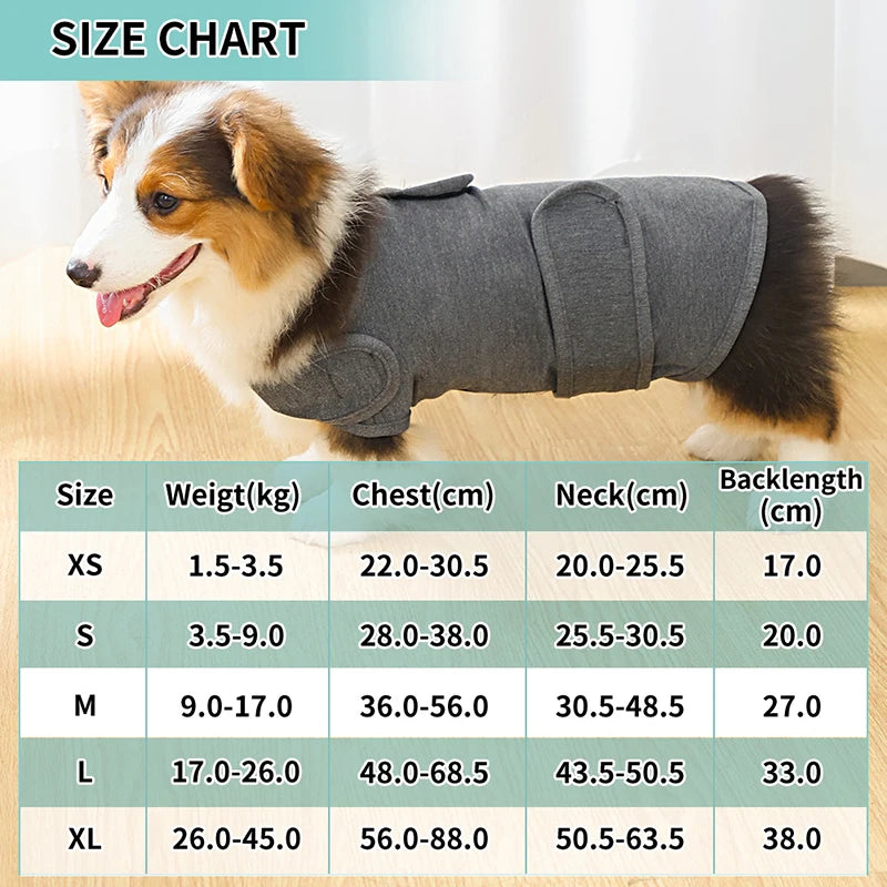 Dog Anxiety Vest Breathable Dog Stress Relieving Dog Lightning Protection Jacket for Anti Anxiety Vest Keeps Pets Calm