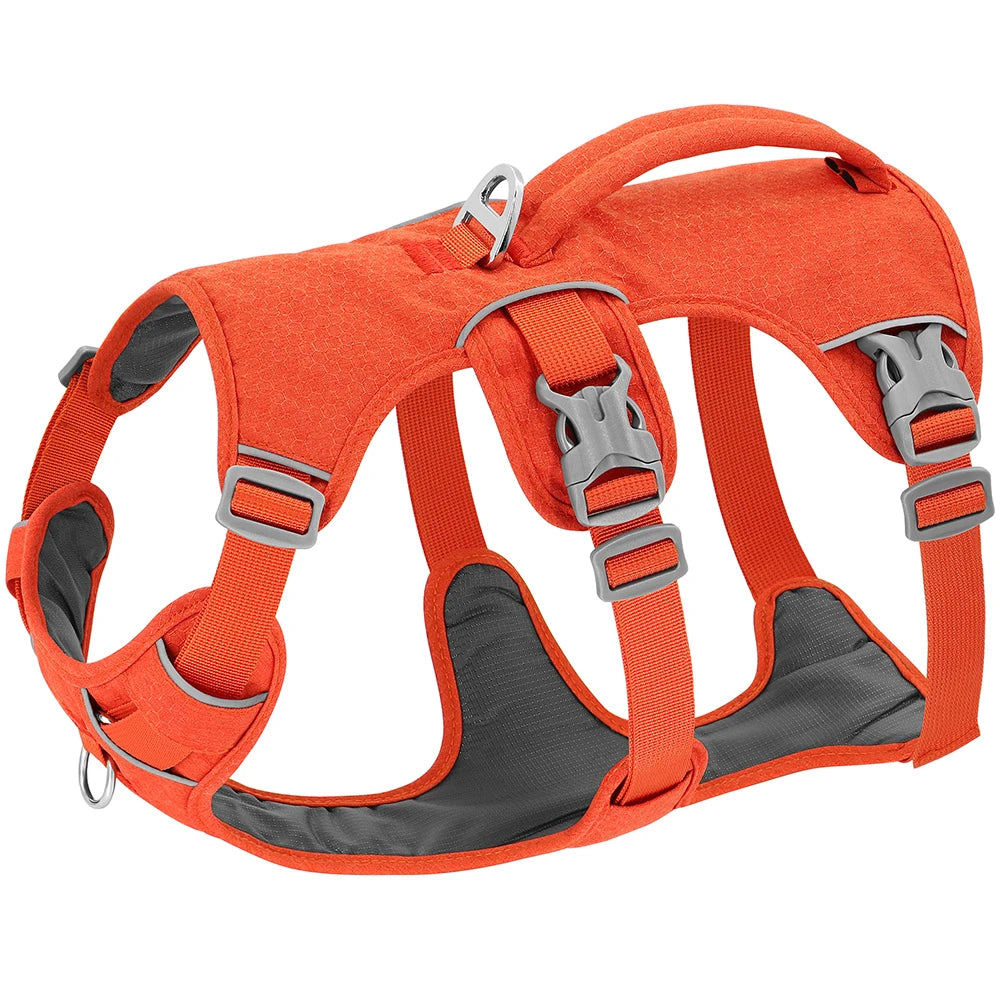 Nylon Pet Dog Harness Reflective Dog Harnesses Durable Vest With Handle Adjustable for Small Medium Large Dogs Bulldog Walking