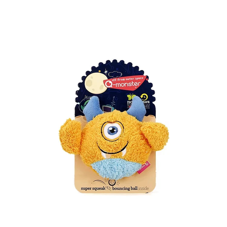 OUZEY Squeaker Dogs Balls Toy Bite Resistant Plush Toys For Small Dogs Interactive Chew Ball Toys Pets Training Accessories