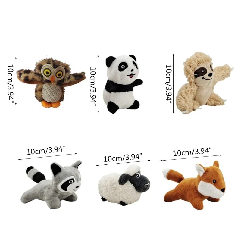 Dog Cat Set Fun Burrow Dog Toy Creaking Soft Plush Animal Toy Press To Sound Dog Pet Anxiety Relief Calming Aid Toy Chewing