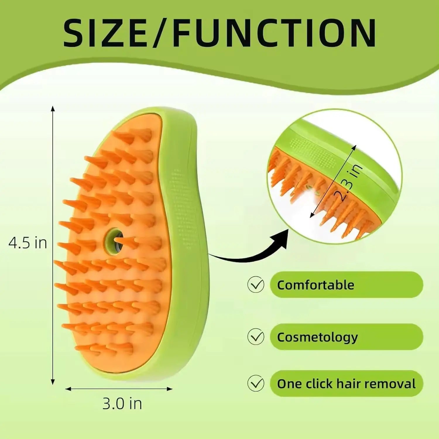 3-in-1 Pet Grooming Tool Detangling Brush for Massage and Hair Removal Versatile for Cats and Dogs
