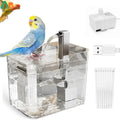 ATUBAN Automatic Parakeet Bird Bath with Pump, Bird Shower Fountain Indoor Bathtub with Running Water, Parrot Bath Tub Faucet