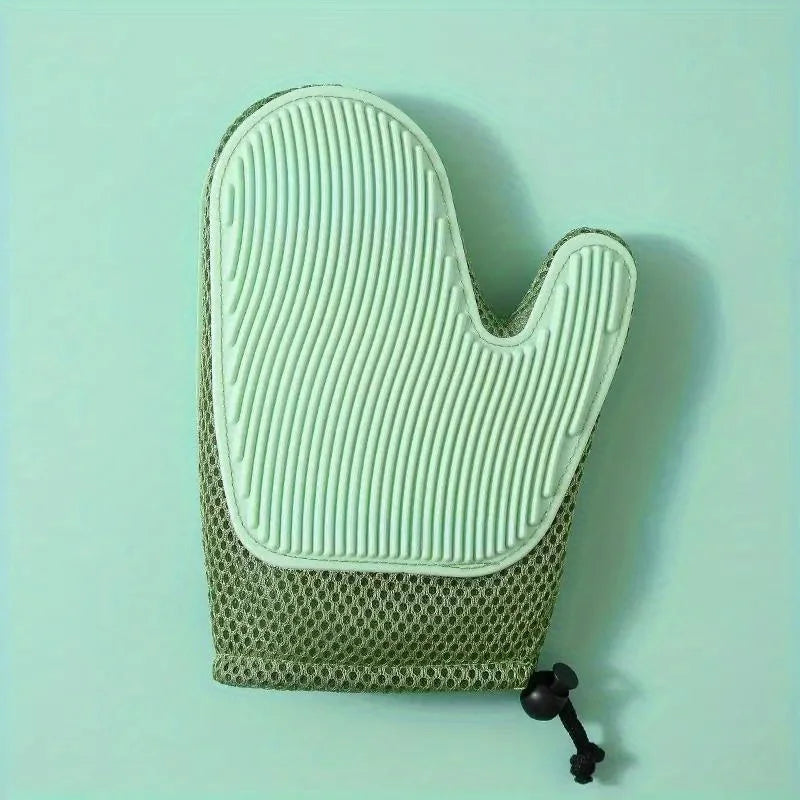 1pc 2 In 1 Cat Hair Glove & Pet Fur Remover Glove, Dog Grooming Glove Brush For Shedding, Pet Hair Remover Mitt For Cleaner