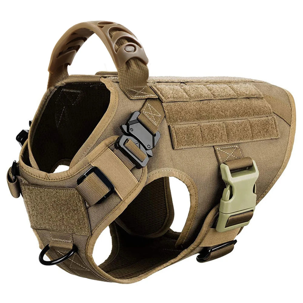 Large Dog Harness Training Pet Vest for French Bulldog German Shepherd Malinois Tactical Harnesses For Walking Dogs Accessories
