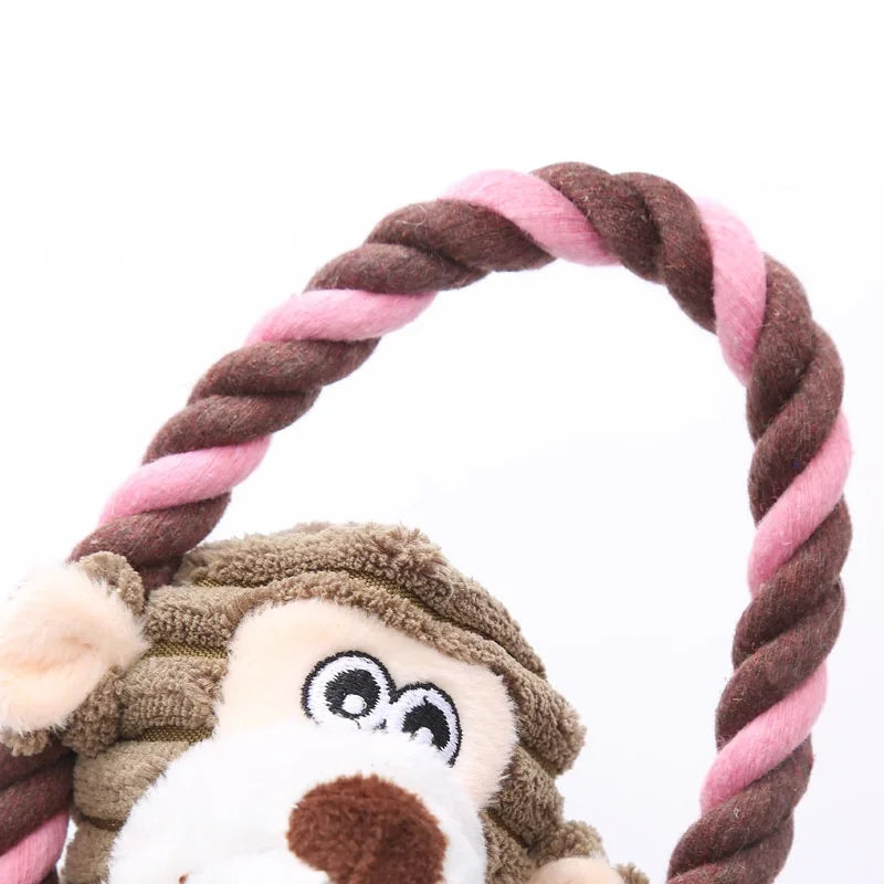 New Interactive Dogs Plush Toy Indoor Chewy Resistant Fleece Squeak Pet Play Product for Puppy Kitten Teeth Grinding