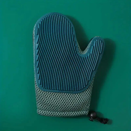 1pc 2 In 1 Cat Hair Glove & Pet Fur Remover Glove, Dog Grooming Glove Brush For Shedding, Pet Hair Remover Mitt For Cleaner