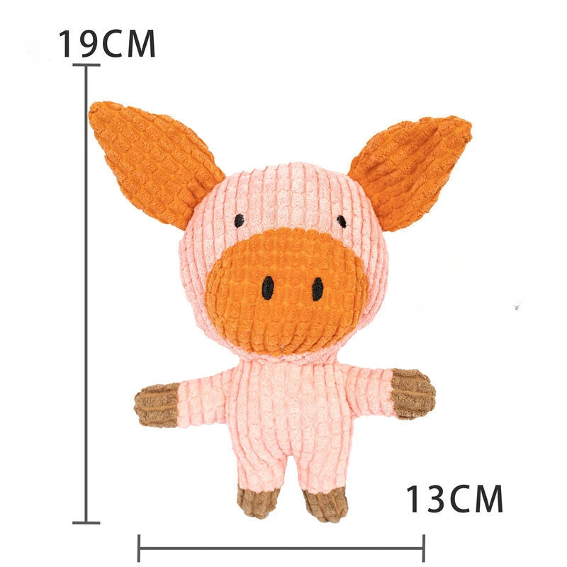 Plush Companion Sleeping Duck Dog Toys for Small Large Dogs Bite Resistant Teeth Grinding Sound Relief Duck Sound Toy