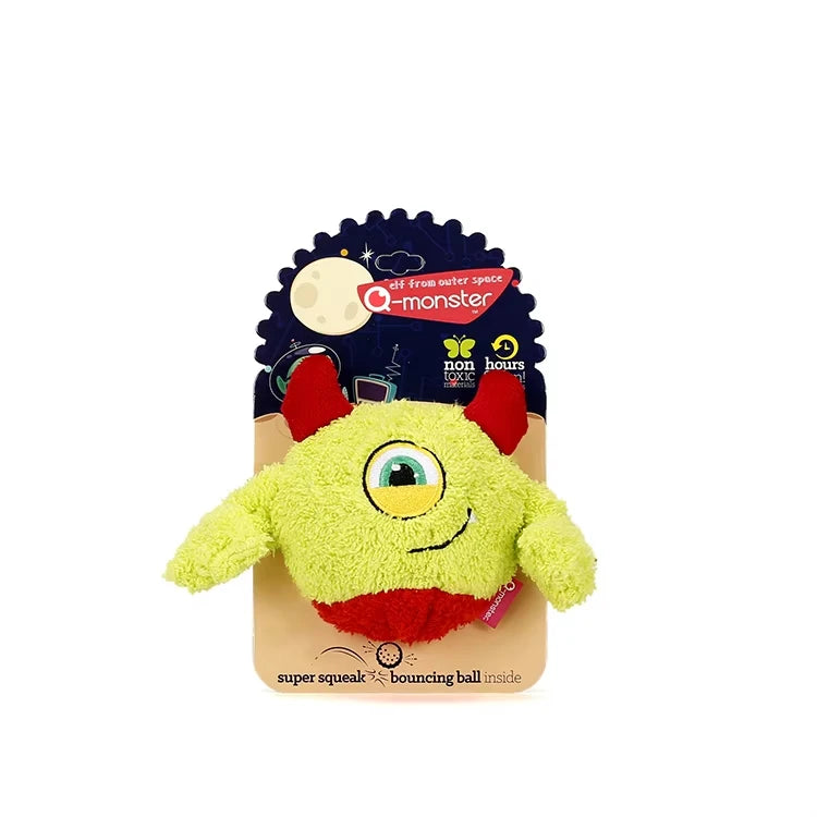 OUZEY Squeaker Dogs Balls Toy Bite Resistant Plush Toys For Small Dogs Interactive Chew Ball Toys Pets Training Accessories