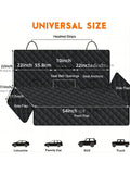Dog Car Seat Cover Pet Travel Carrier Mattress Waterproof Dog Car Seat Protector With Middle Seat Armrest For Dogs