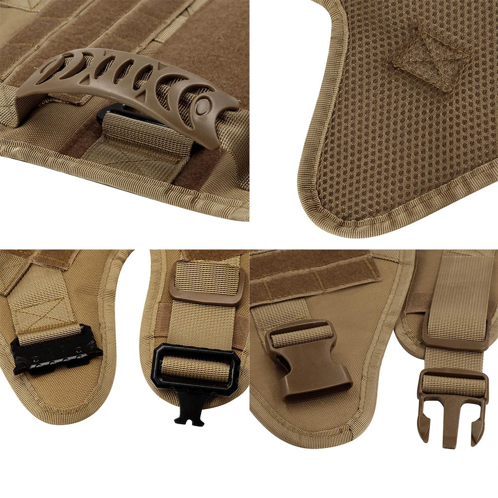 Large Dog Harness Training Pet Vest for French Bulldog German Shepherd Malinois Tactical Harnesses For Walking Dogs Accessories