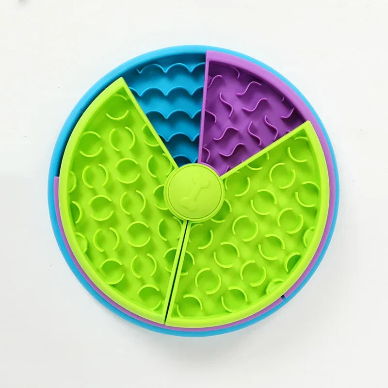 Dog Puzzle Slow Feeder Interactive Dog Puzzle Game 3 Layers Detachable Slow Eating Dog Bowl Anti-anxiety Dog Feeder Bowl